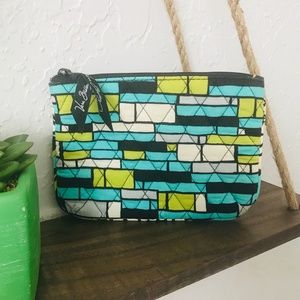 Very Bradley Zipper Pouch Island Blooms Pattern